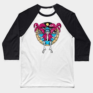 Summer skeleton Baseball T-Shirt